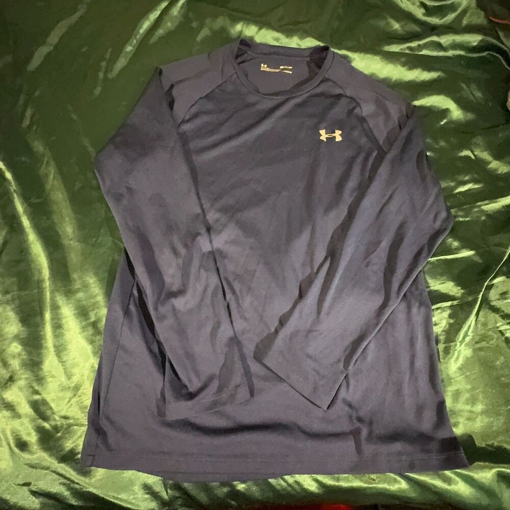 Under Armour HeatGear Long Sleeve Shirt - Navy S